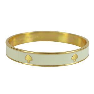 Kate Spade Cream with Gold tone Spades Ban…